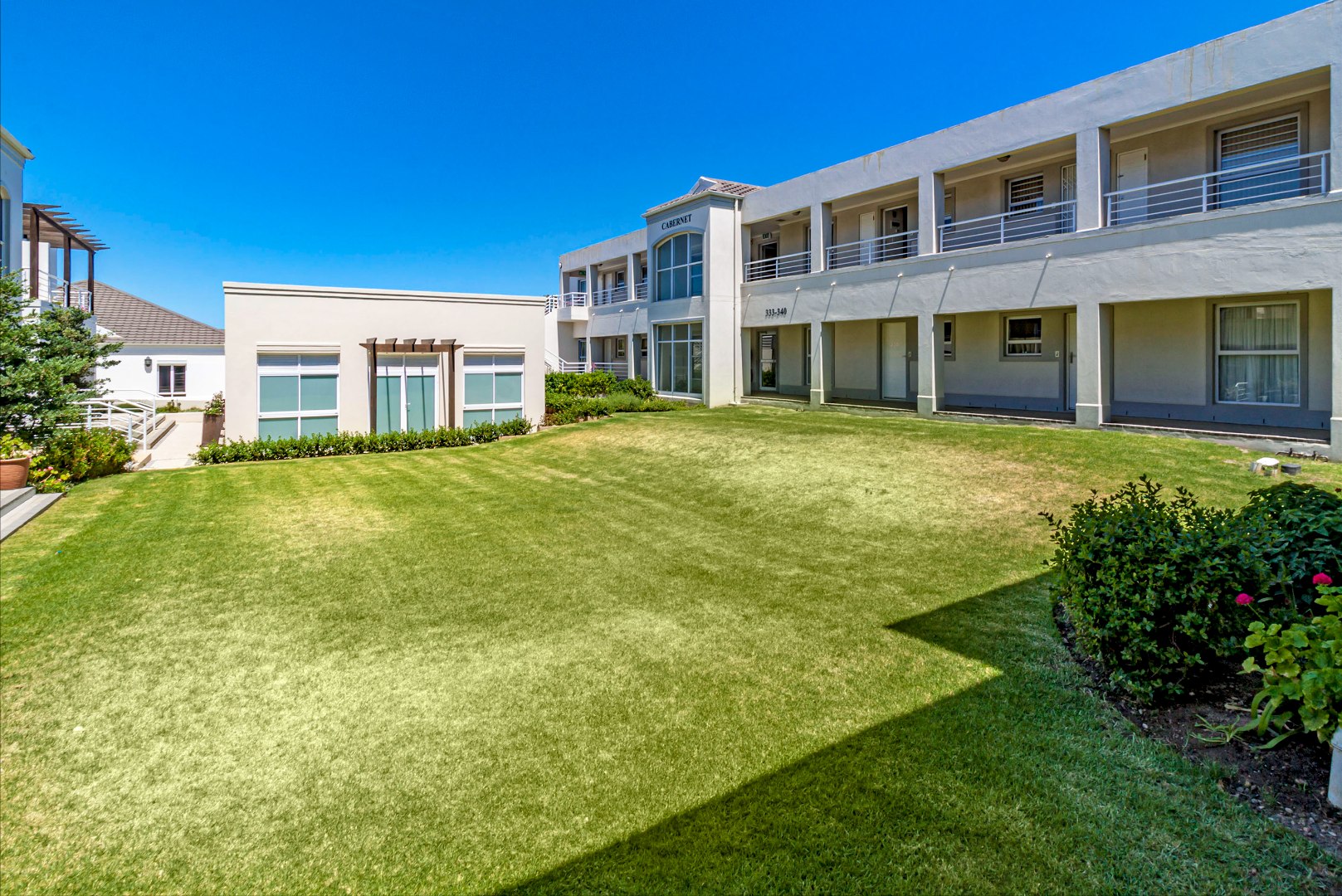 Apartments close to indoor, heated pool