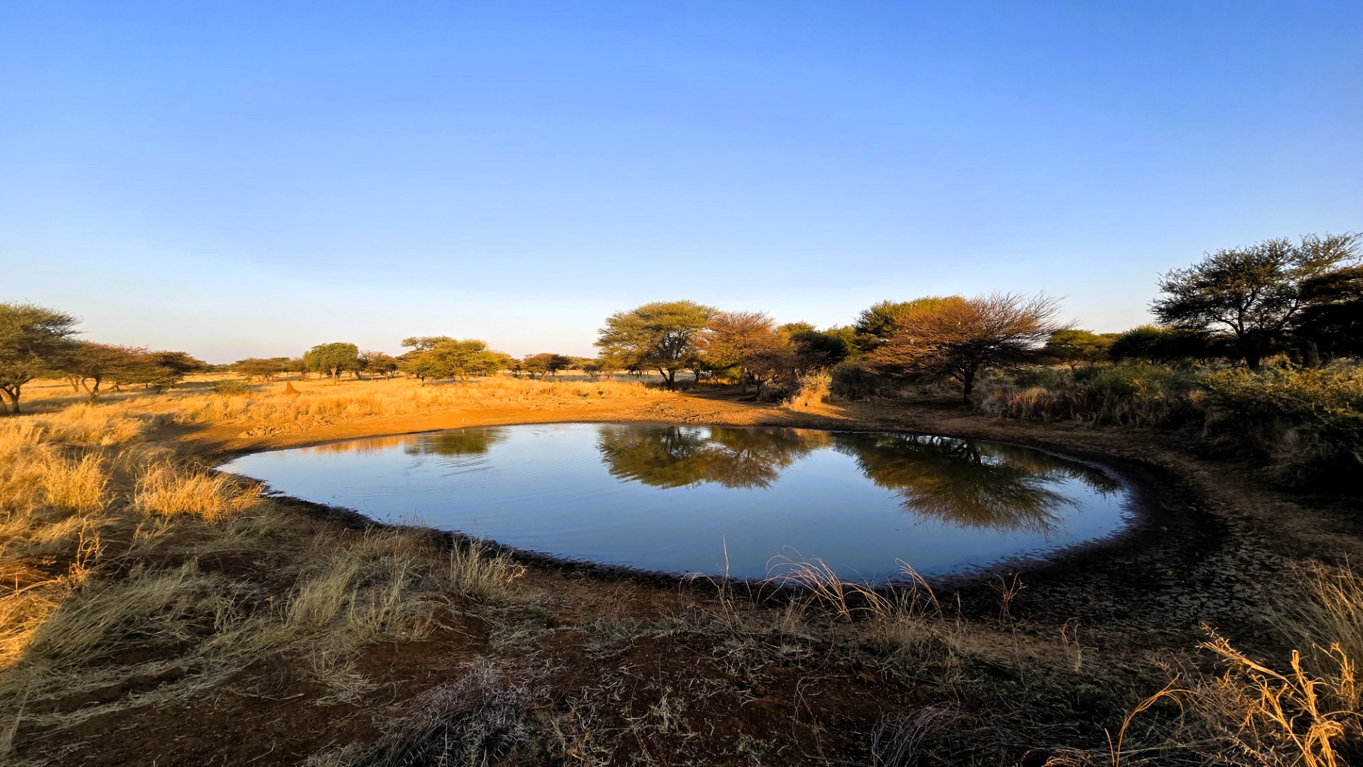 One of three gravel dams.