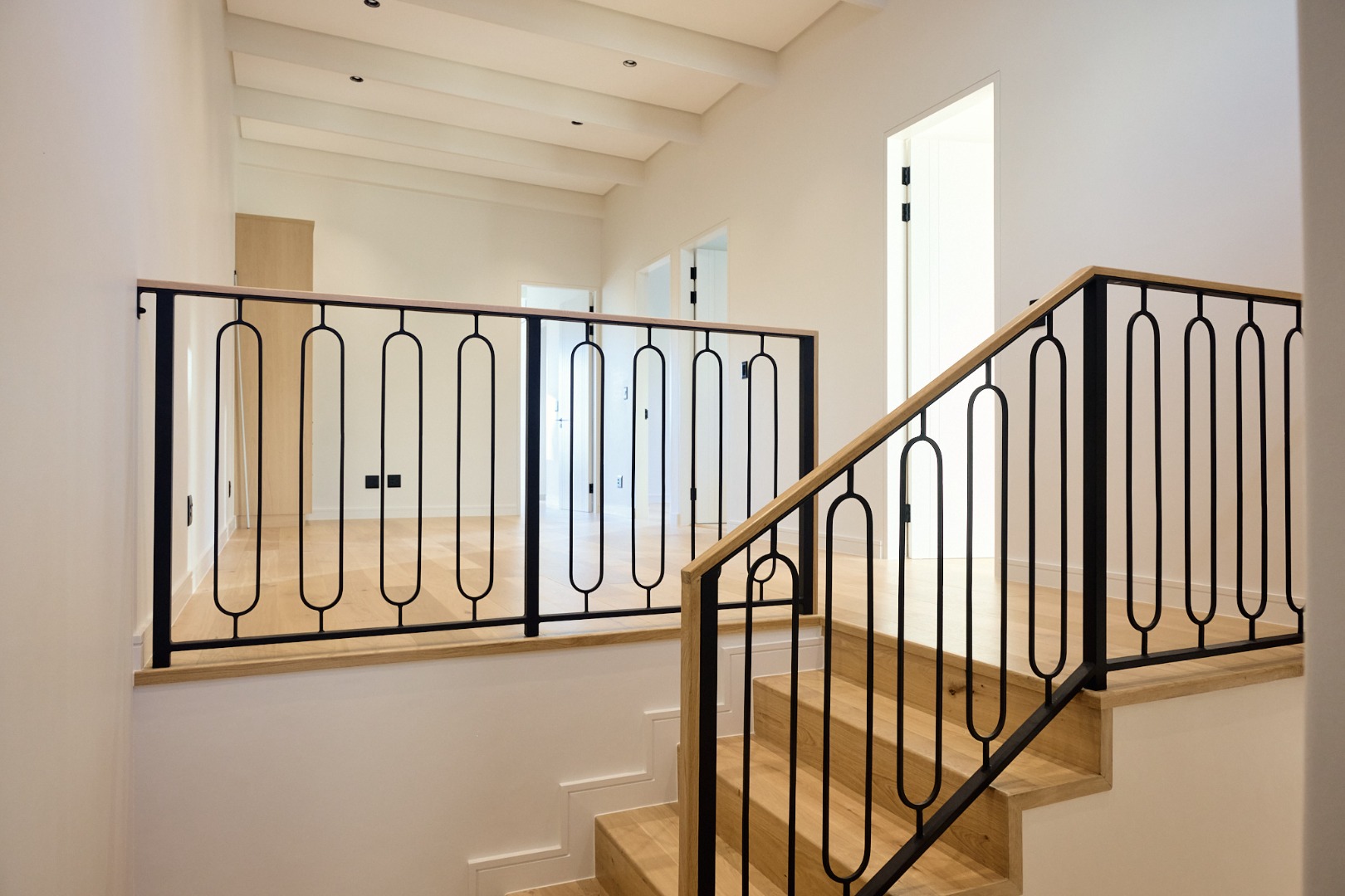 Stairs leading upstairs to pajama lounge and bedrooms