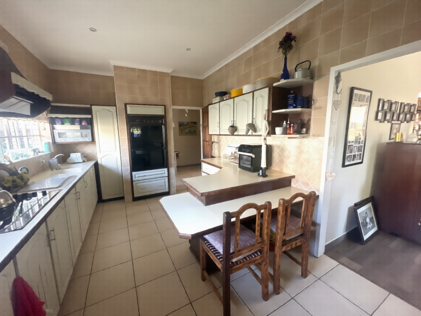 View of kitchen from scullery