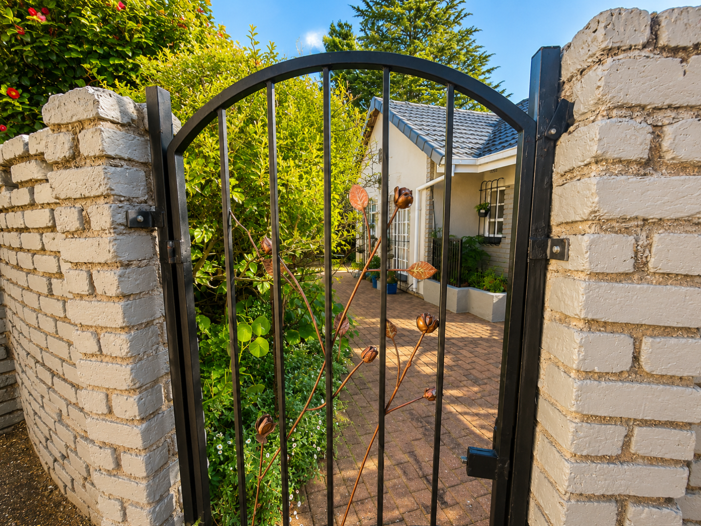 Entry to courtyard