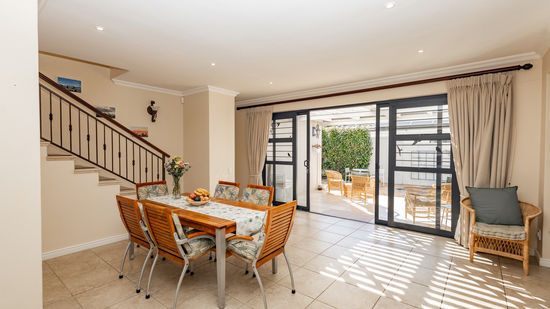 Flow to covered patio