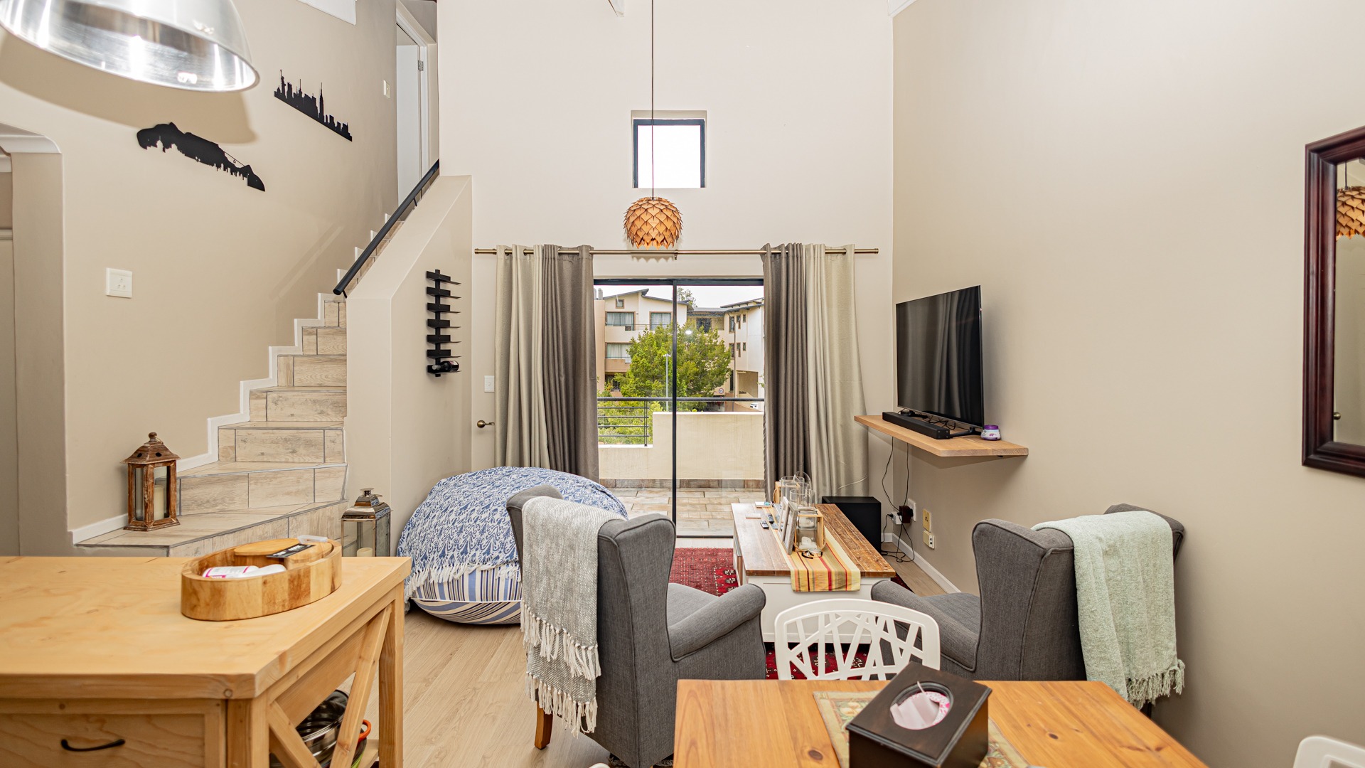 Open plan living area