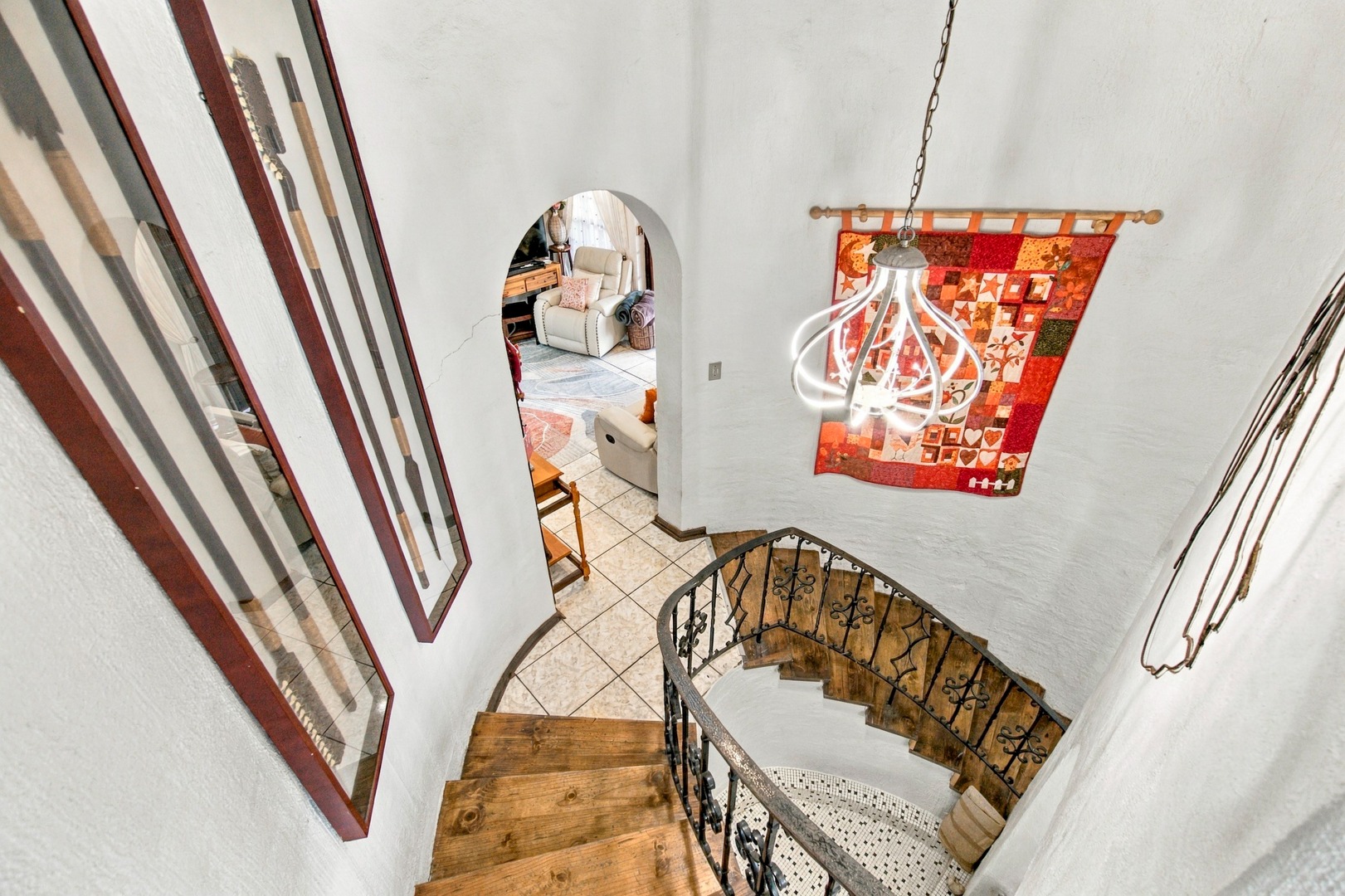 Staircase from 1st to 2nd lounge