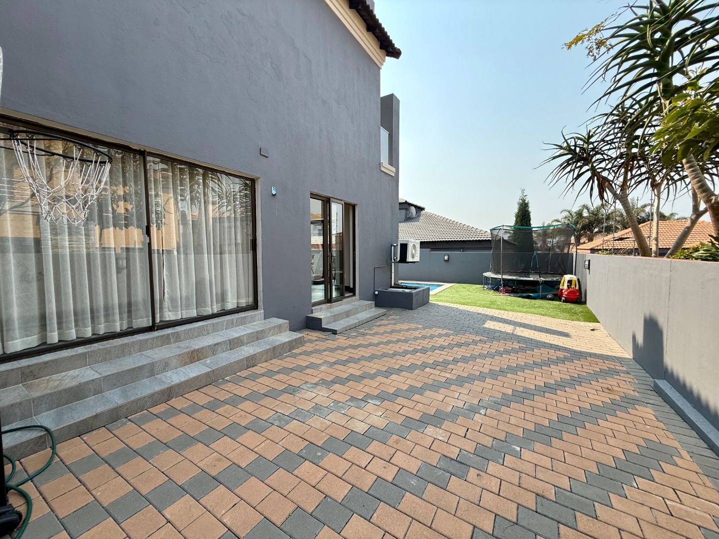 Area next to the deck